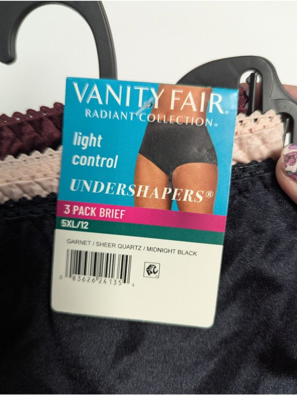 Vanity Fair Radiant Light Control Undershapers 3 Pack Briefs Size 5XL 12 BL - Picture 2 of 4